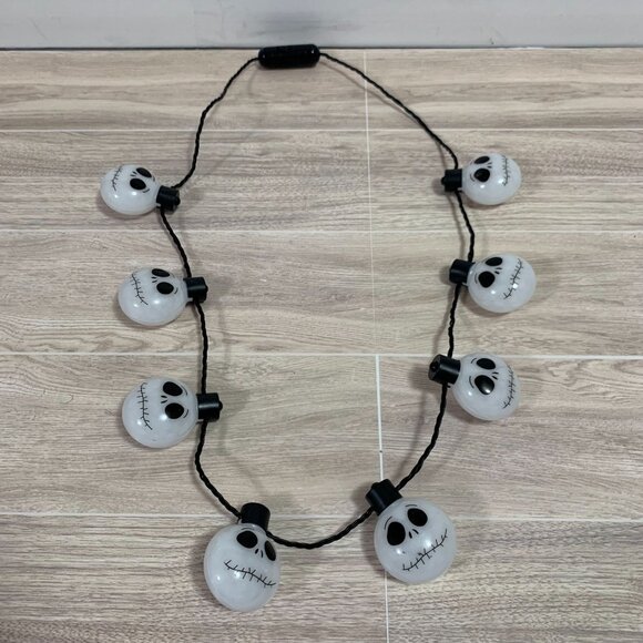 Disney The Nightmare Before Christmas Light Up Jack Skellinghton Necklace Works - Picture 2 of 5